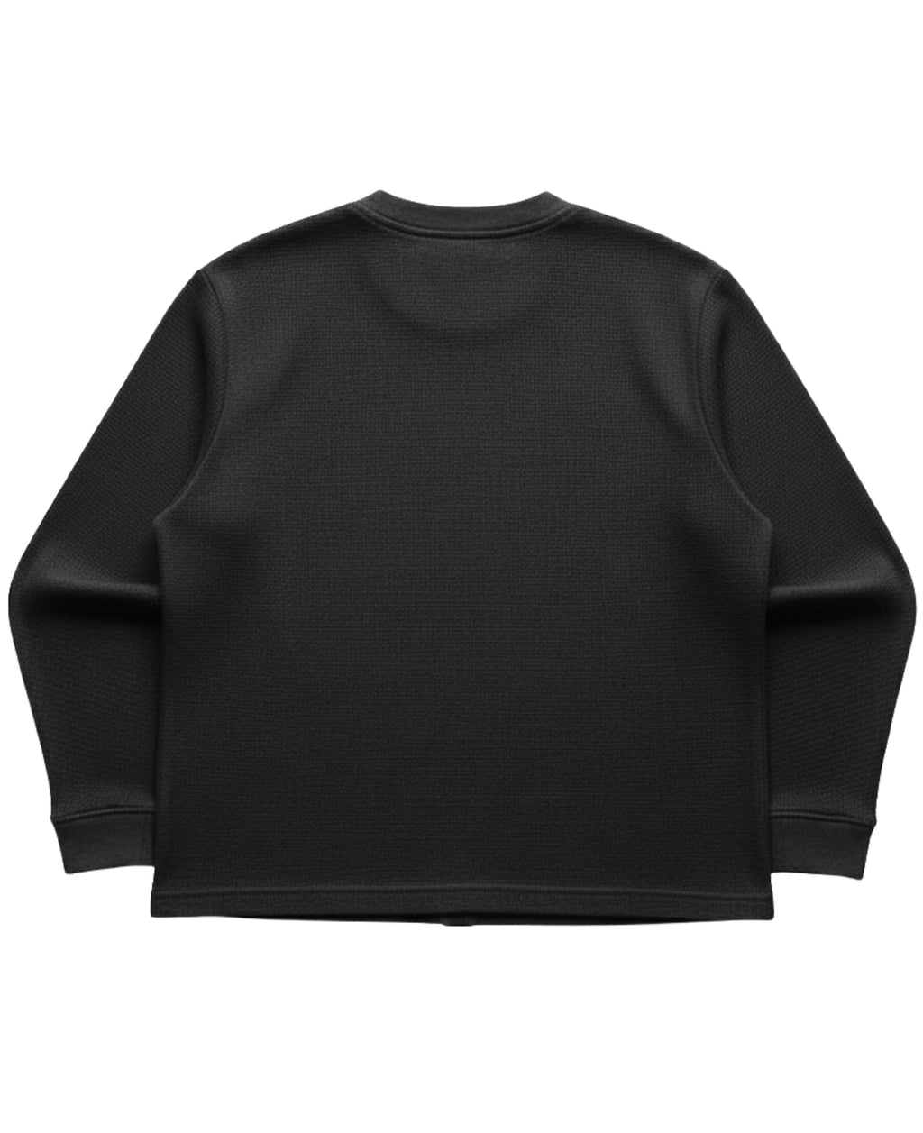 Black Waffle knit tee
