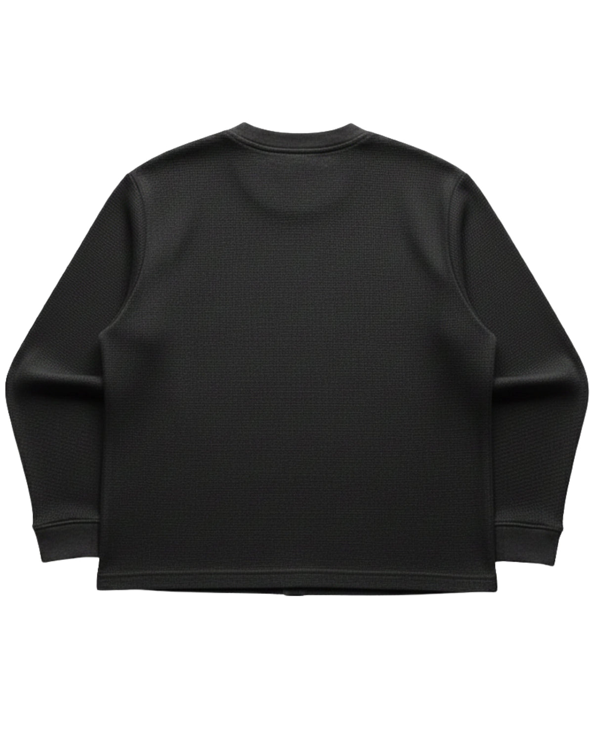 Black Waffle knit tee