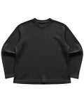 Black Waffle knit tee