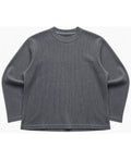 Grey Acid Wash Waffle Knit