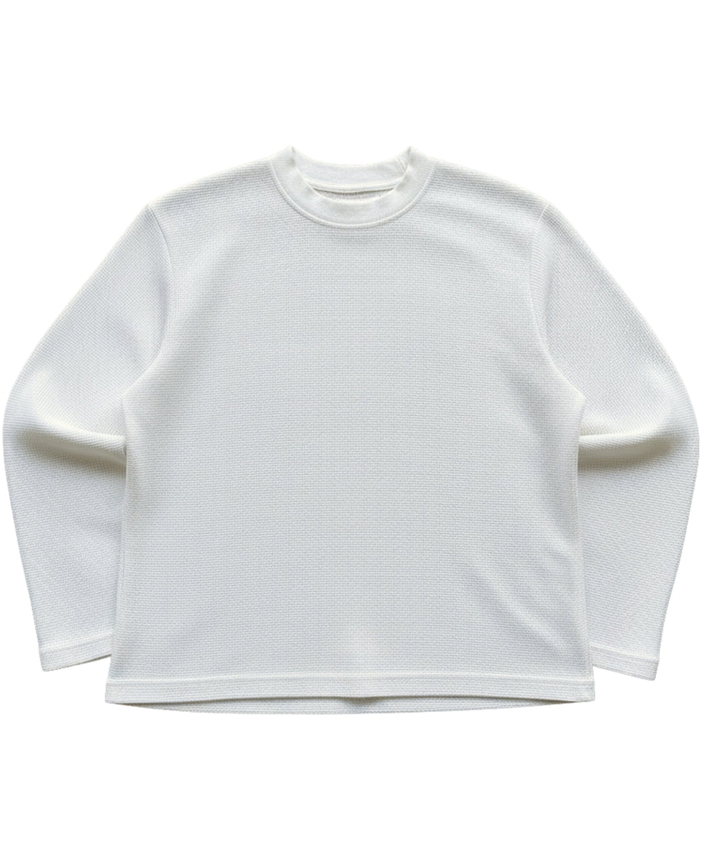 White Waffle Knit