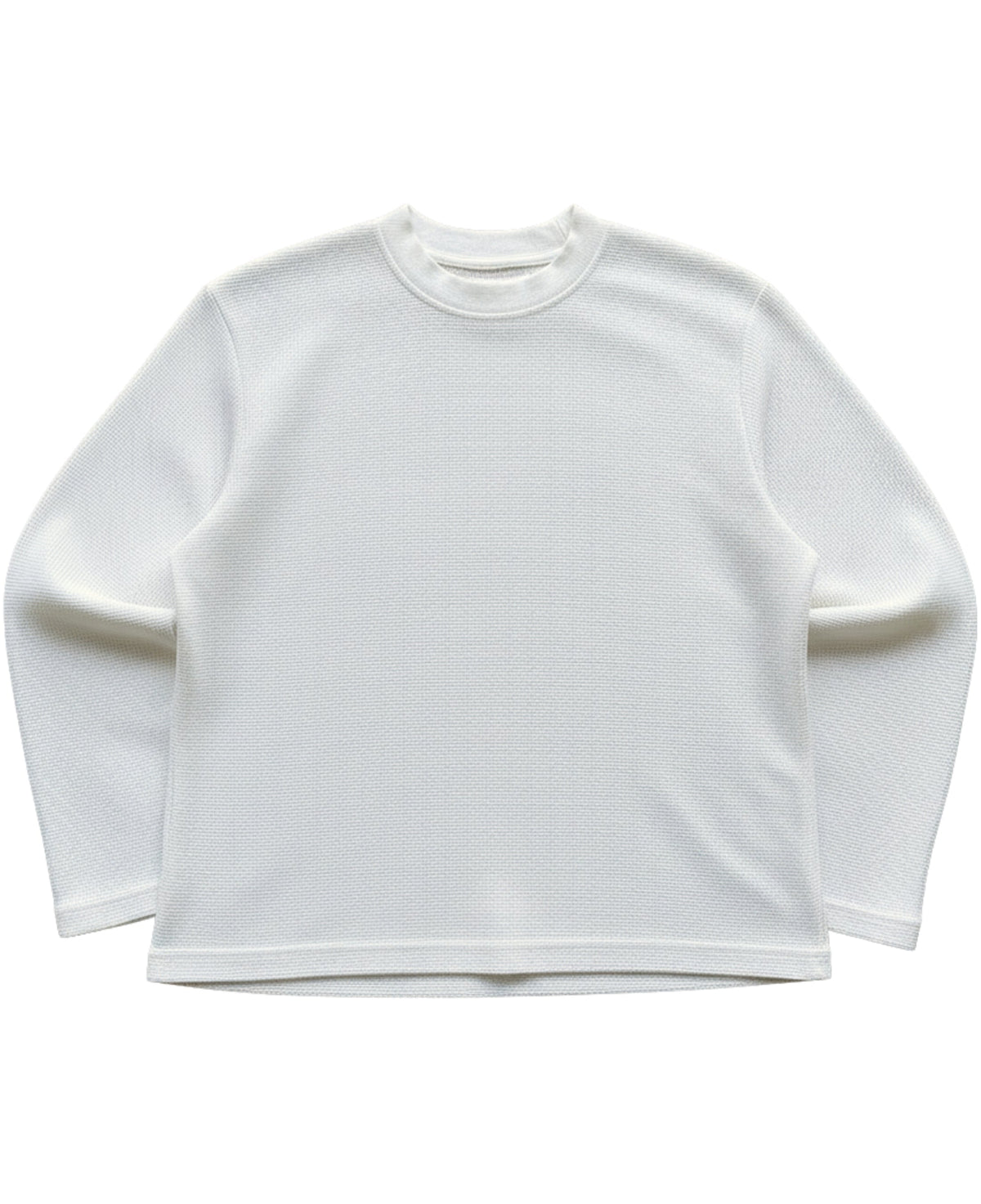 White Waffle Knit
